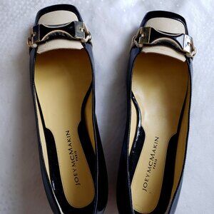 JOEY McMAKIN SHOES - SIZE 39 - BROWN & CREAM PATENT LEATHER - WORN ONCE!